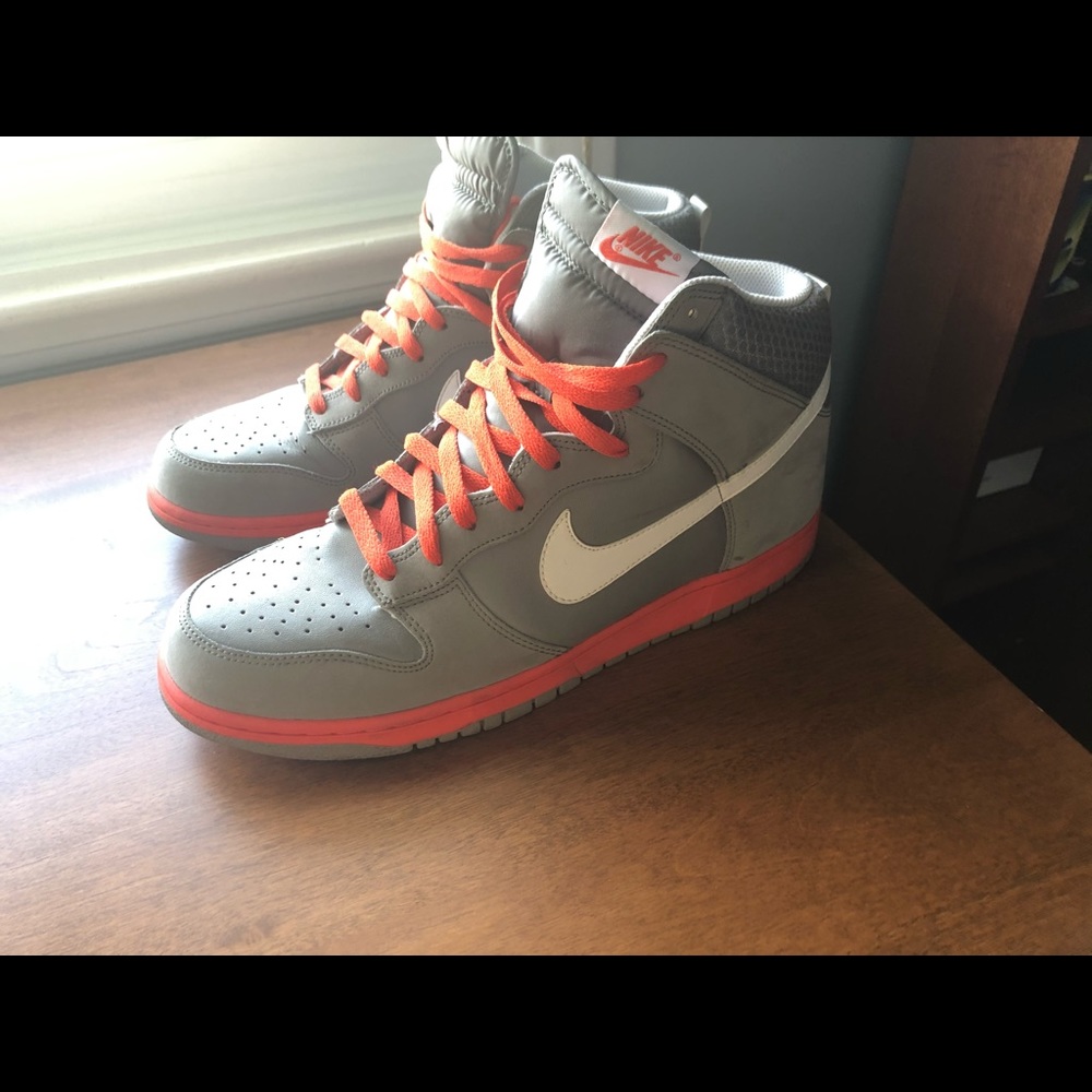Nike Dunk High light charcoal and orange Un Pigeon